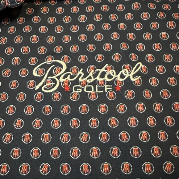 Peter Millar All Over Print Barstool Sports Performance Stretch Polo Size Medium - Picture 1 of 11
